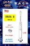 Delta B Delta Launcher with Vanguard Rocket 2nd Stage (Plastic model)