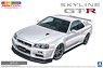 ニッサン BNR34 スカイライン GT-R V・spec II `00 ホワイト (プラモデル)