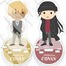 Detective Conan Acrylic Key Ring Collection w/Stand Yuru-Palette C (Set of 10) (Anime Toy)