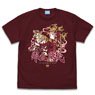 ラブライブ！虹ヶ咲学園スクールアイドル同好会 鐘嵐珠 エモーショナルTシャツ BURGUNDY M (キャラクターグッズ)