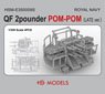 Royal Navy QF 2 Pounder Pom-Pom (Late Ver.) (Plastic model)