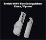British WW II Fire Extinguishers Essex / Pyrene (Plastic model)