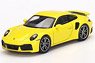 Porsche 911 Turbo S Racing Yellow (RHD) (Diecast Car)