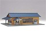 1/150 Scale Paper Model Kit Station Series 37 : Local Station Building / Sawabe Station (Kurihara Electric Railway) Type (Unassembled Kit) (Model Train)
