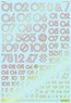 1/100 GM Number Decal No.7 `Future Numbers (Line Shape)` Prism Red & Neon Red (Material)