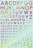 1/100 GM Font Decal No.8 `Future Alphabet (Basic)` Prism Red & Neon Red (Material)