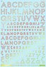 1/100 GM Font Decal No.9 `Future Alphabet (Line Shape)` Prism Red & Neon Red (Material)
