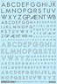 1/144 GM Font Decal No.10 `Future Alphabet` Dark Gray (Material)
