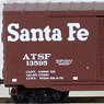 037 00 121 (N) 50ftボックスカー ATSF #13595 [50` Standard Box Car Double Doors w/o Roofwalk AT&SF] (鉄道模型)