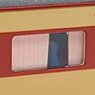 1/80(HO) Long Curtain (Pink) Closed Version (for 44 Windows) Paper Kit (Model Train)