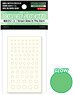 Circle Sticker X Series Phosphorescent Green (2.0 - 6.0mm) (1 Sheet) (Material)