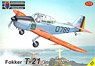 Fokker T-21 `Instructor` (Plastic model)