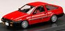 Toyota Sprinter Trueno GTV (AE86) w/Engine Display Model Red (Diecast Car)