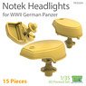 Notek Headlights for WWII German Panzer (Plastic model)