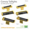 Convoy Taillights for WWII German Panzer (Plastic model)