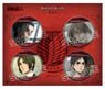 Attack on Titan Can Badge Eren (Set of 4) (Anime Toy)