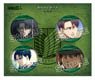 Attack on Titan Can Badge Levi (Set of 4) (Anime Toy)