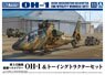 JGSDF OH-1 Ninja & Towing Tractor Set (Plastic model)