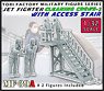 Jet Fighter Cleaning Crews - 2 w/Access Stair (Plastic model)