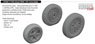 P-39Q Wheels (for Arma Hobby) (Plastic model)