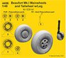 Beaufort Mk.I Mainwheels and Tailwheel w/Leg (for ICM) (Plastic model)
