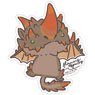 Capcom x B-Side Label Sticker Monster Hunter Flaming Espinas (Fancy) (Anime Toy)
