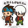 Capcom x B-Side Label Sticker Mega Man Battle Network Lan & Chaud (Anime Toy)