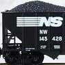 108 00 271 (N) 100-ton 3-Bay Open Hopper, Rib Sides NORFOLK SOUTHERN RD# NS 145428 (Model Train)