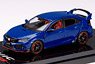 Honda Civic Type R (FK8) 2017 Brilliant Sporty Blue Metallic w/Engine Display Model (Diecast Car)