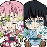 Demon Slayer: Kimetsu no Yaiba Petanko Rubber Strap Summer Festival Ver. Vol.2 (Set of 7) (Anime Toy)