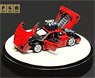 F40 Red Snow Drifting ver. Rotating Display (Full Opening and Closing) (Diecast Car)