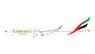 Boeing 777-9X Emirates Airlines A6-EZA Folded Wingtips (Pre-built Aircraft)