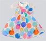 Dear Darling Fashion for Dolls [Balloon Pattern Dress Set] (for 22cm Doll) (Blue) (Fashion Doll)