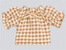 Dear Darling Fashion for Dolls [Gingham Cut and Sewn] (for 22cm Doll) (Brown) (Fashion Doll)