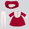Dear Darling Fashion for Dolls [Frill Yoke Dress Set] (for 22cm Doll) (Red) (Fashion Doll)