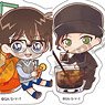 Detective Conan Trading Acrylic Key Ring Chara Peko Drink Ver (Set of 10) (Anime Toy)