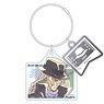 Detective Conan Twin Wire Acrylic Key Ring Gin Stamp (Anime Toy)