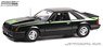 1980 Ford Mustang Cobra - Black with Green Cobra Hood Graphics and Stripe Treatment (ミニカー)