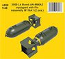 2000 Lb Bomb AN-M66A2 equipped with Fin Assembly M116A1 (2Pieces.) (Plastic model)