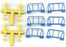 [ PP0808 ] Parts for KOKI104 A (Handrail Blue 6 Pieces, Handle 4 Pieces) (Model Train)