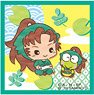 Nintama Rantaro x Sanrio Characters Sticker (Isaku x Kero Kero Keroppi) (Anime Toy)