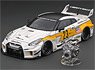 LB-Silhouette Works GT Nissan 35GT-RR White / Yellow with Engine (Diecast Car)