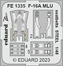 F-16A MLU シートベルト (ステンレス製) (キネティック用) (プラモデル)