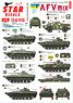 War in Ukraine #2 Ukrainian AFVs 2022 war. BRDM-2, BMP-1P and BMP-2. (Decal)
