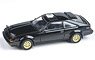 トヨタ セリカ XX 1984 ブラック LHD (ヘッドライトアップ) (ミニカー)