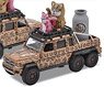 Mercedes-Benz G63 AMG 6x6 with Leopard Cat Family (ミニカー)