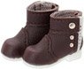 Lil`Fairy - Side Button Boots - (Brown) (Fashion Doll)