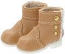 Lil`Fairy - Side Button Boots - (Camel) (Fashion Doll)
