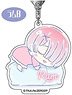 Acrylic Key Ring Re:Zero -Starting Life in Another World- Hug Meets 06 Ram B AK (Anime Toy)