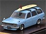 Datsun Bluebird (510) Wagon Light Blue (ミニカー)